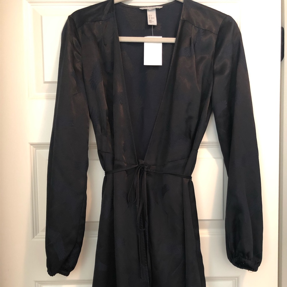 NWT H&M Silk Wrap Dress